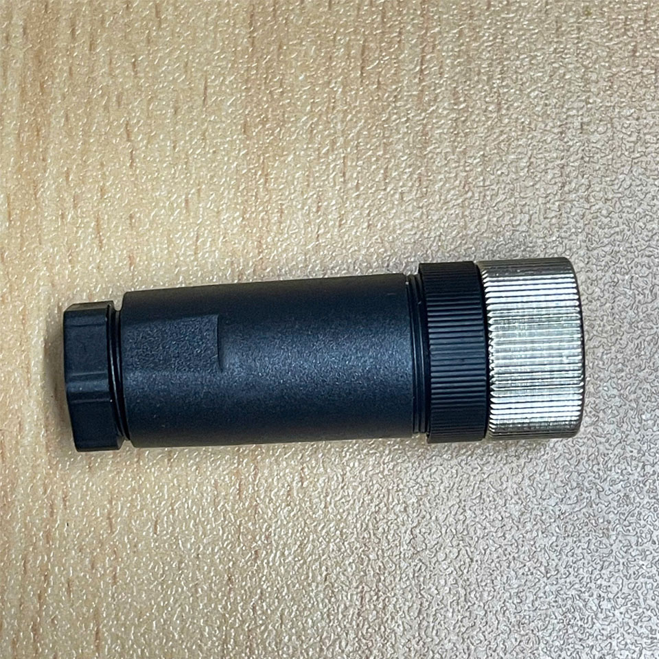 Jack Connector M12 A-Coded 8 Pin Female Gold Plated Screw Contacts Terminal Straight For Industrial Sensor Cable M12 Connector Circular