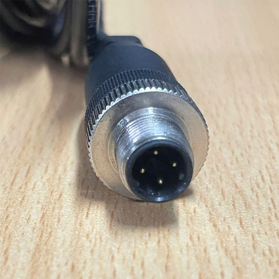 Cáp Ethernet M12 A-Code 4 Pin Male to RJ45 Gigabit Connector Cable Shielded UTP CAT.5E Dài 8M