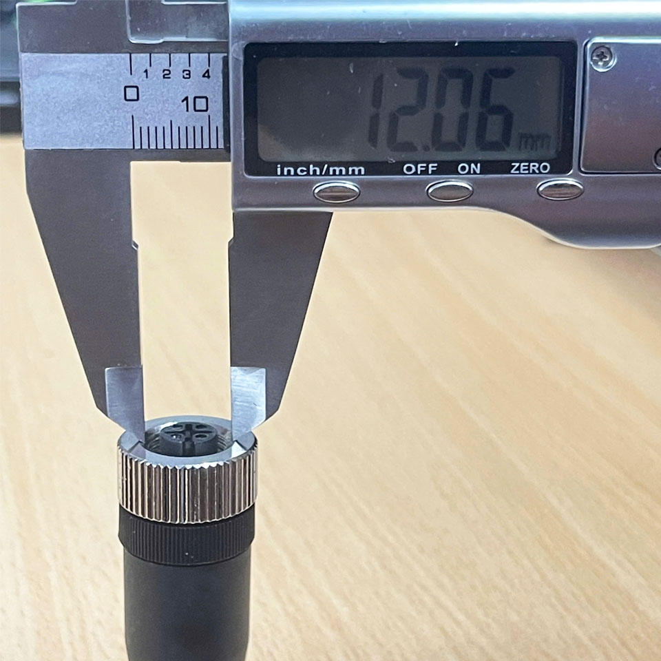 Jack Connector M12 5 Pin Male A-Coded Nickel Plated Screw Terminal Straight For Circular Industrial M12 Connector