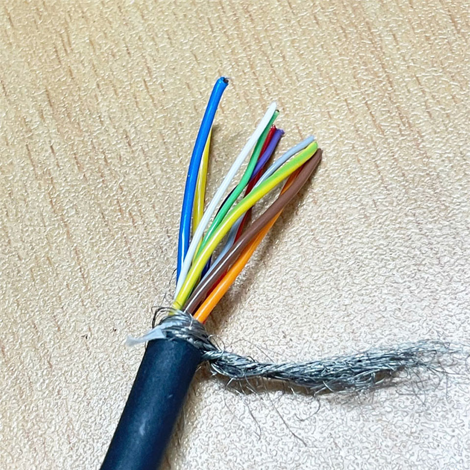 Cáp DBC-9FW-15 Cable D-Sub DB9 Female Sockets to 9 Core Open Bare Wire Individual Wire Leads Shielded Length 5M 16Ft