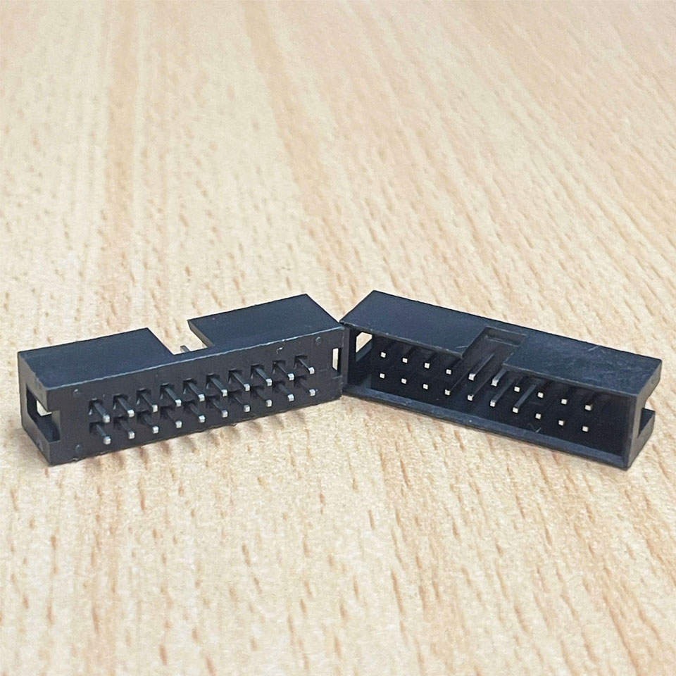 Đầu Nối Bảng Mạch IDC 20 Pin Male Header Socket Connector 2.54mm 2x10 Straight Male Shrouded Box Header PCB IDC Connector