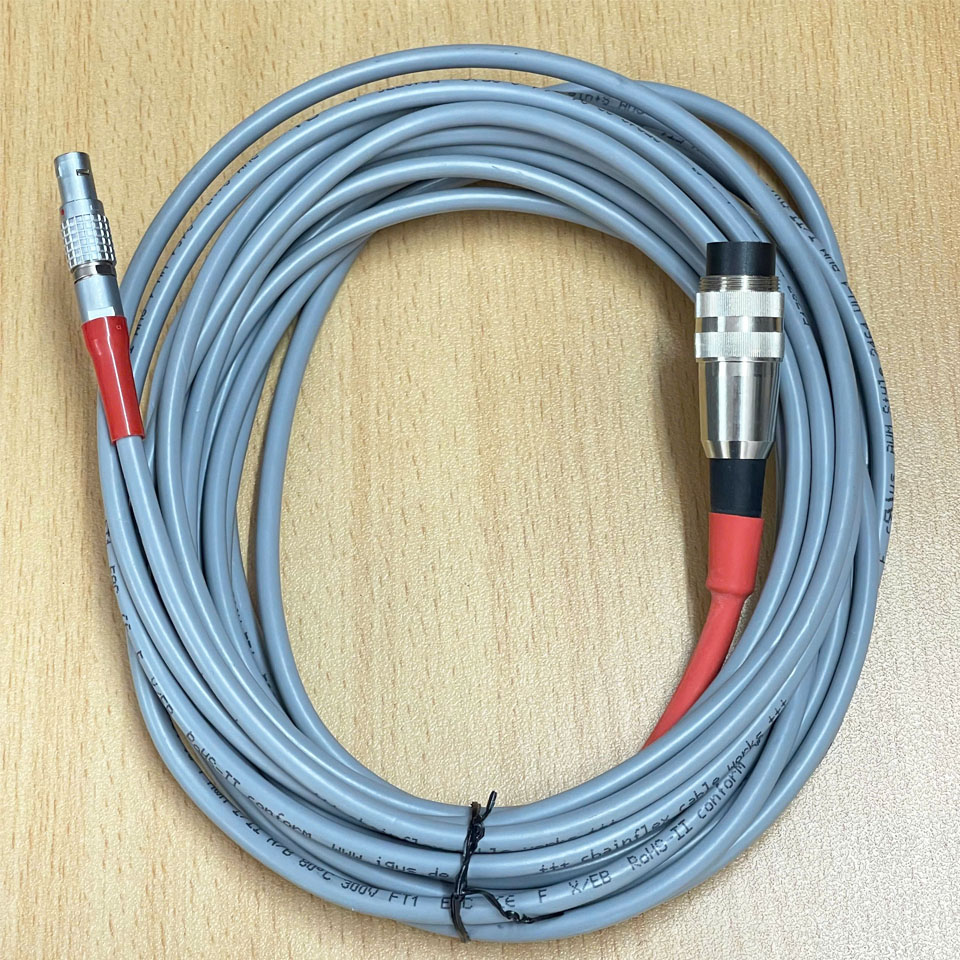 Cáp AISG Connector M16 7 Pin Male A-coded to LEMO 4 Pin Male Dài 7M Connection Cable