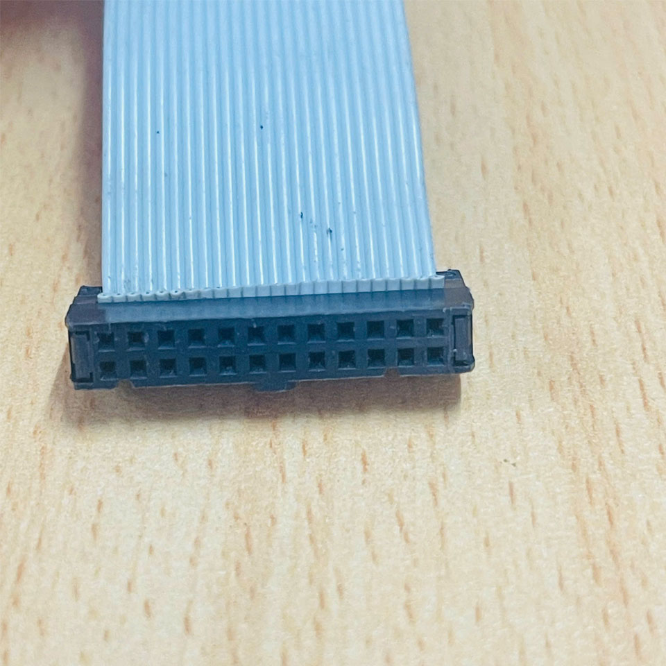 Cáp IDC 24-Pin 2 Row 2x12 Pitch 2.54mm Cái- Cái Ngược Hướng Dài 20Cm