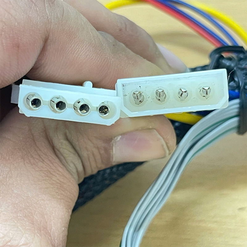 Cáp Hirose Flat Ribbon IDC 20 Pin to IDC 20 Pin và nguồn 4 Pin Cable 20 Wire IDC Pitch 2.54mm dài 2M For Terminal Block Module Hirose PLC CNC CMC