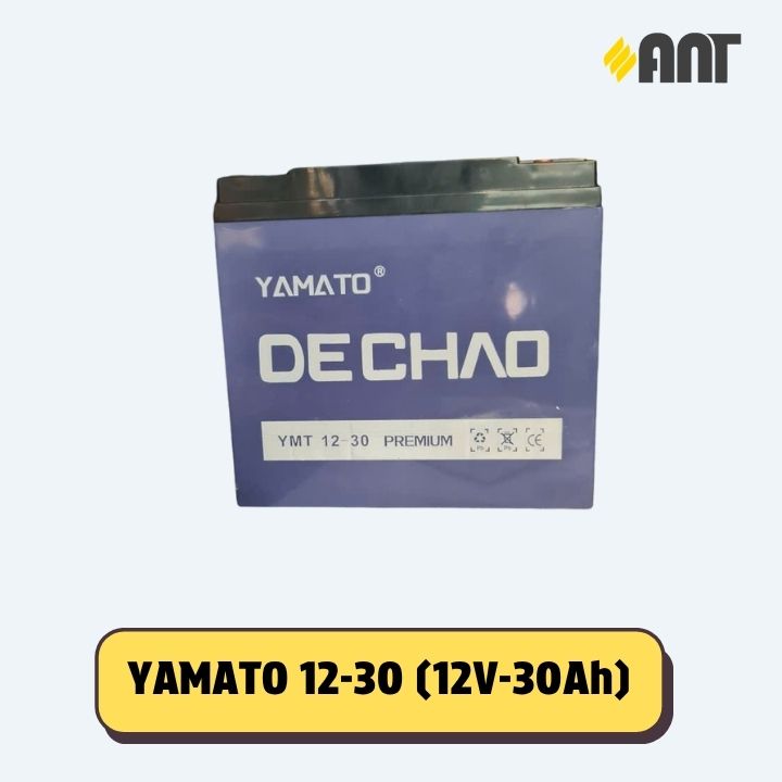 Bộ 4 ắc quy Yamato Dechao 12-30 (Giá áp dụng cho đổi bình cũ, giá bình mới 2.840.000Đ)