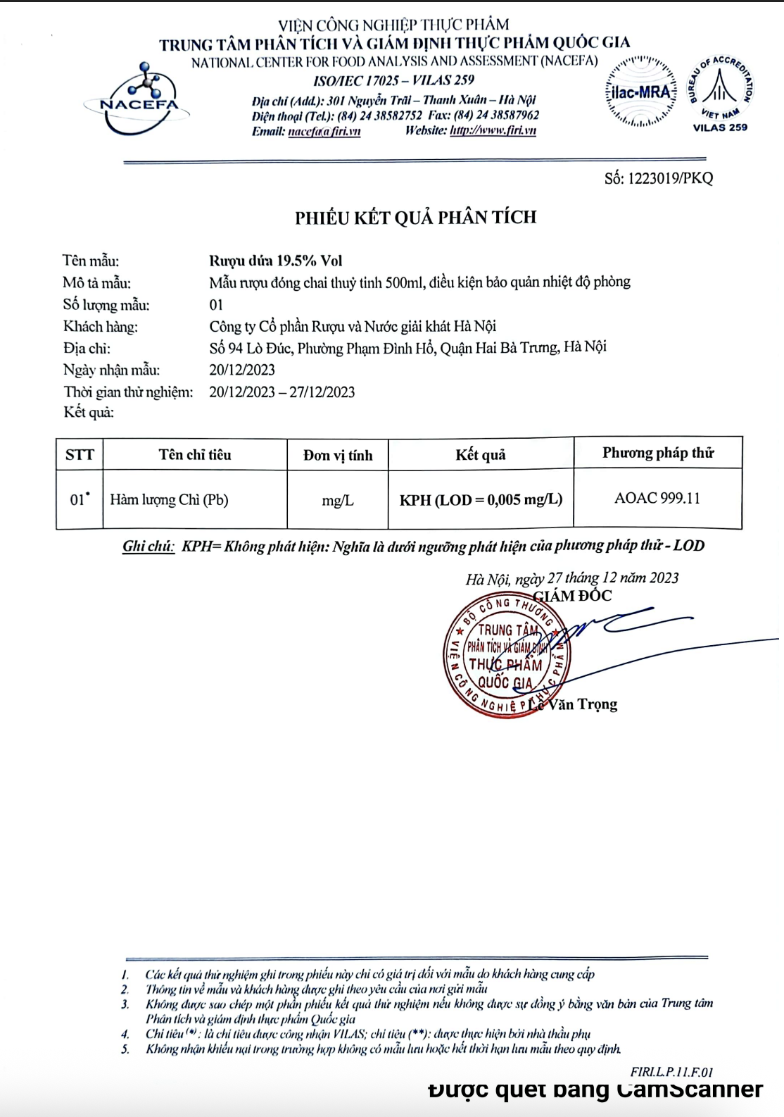 Rượu Dứa  HALICO nồng độ 19,5% chai 250ml không kèm hộp