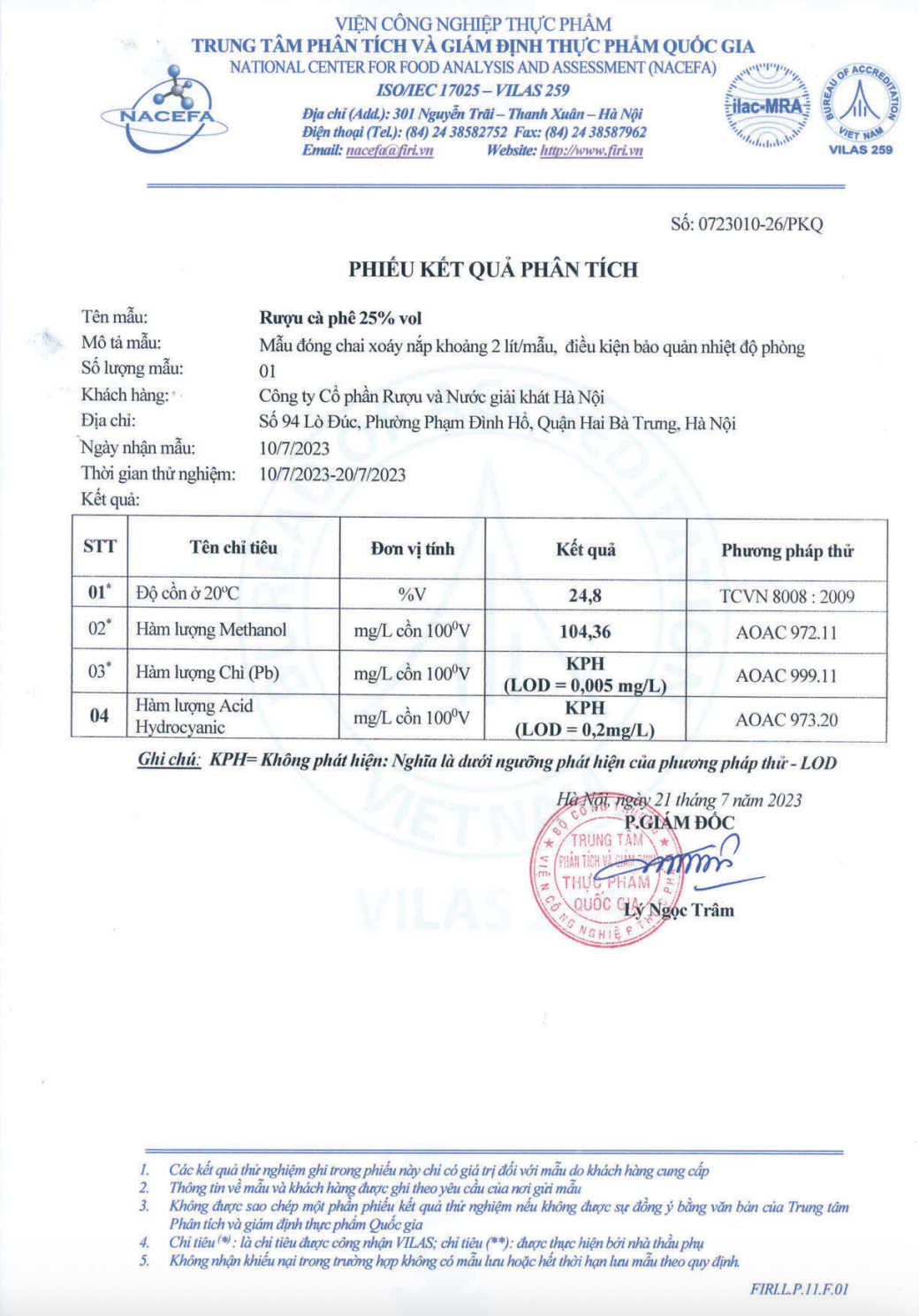 Rượu Cà Phê HALICO nồng độ 25% chai thuỷ tinh 250ml không kèm hộp