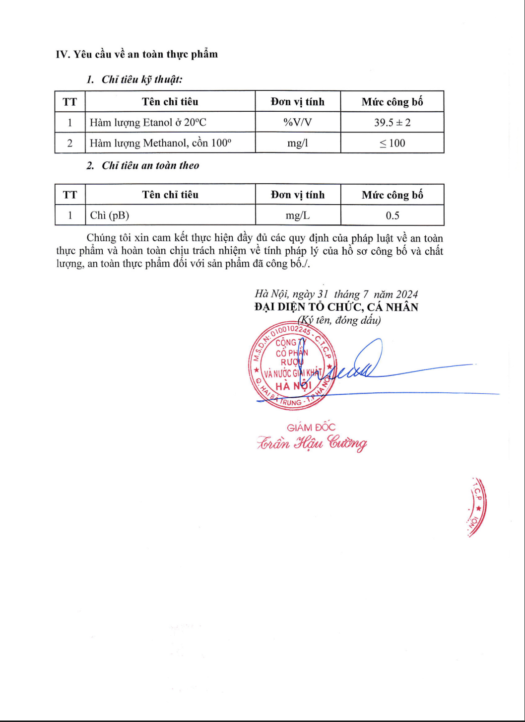 RƯỢU VINA VODKA 39.5% VOL HALICO KHÔNG KÈM HỘP