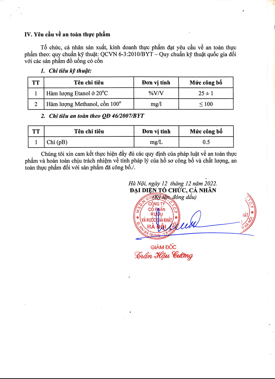 Rượu Vodka 94 Lò Đúc HALICO nồng độ 25% chai 500ml không kèm hộp