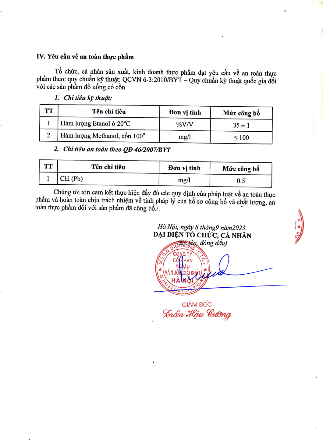 Rượu Hà Nội HALICO nồng độ 35% can PE 4l không kèm hộp