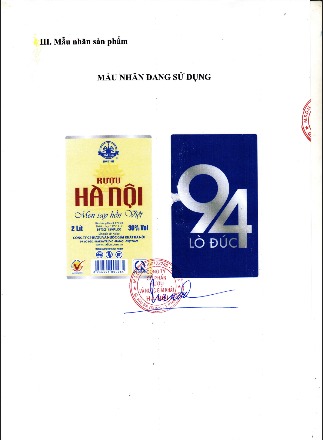 Rượu Hà Nội HALICO nồng độ 30% can PE 2l không kèm hộp