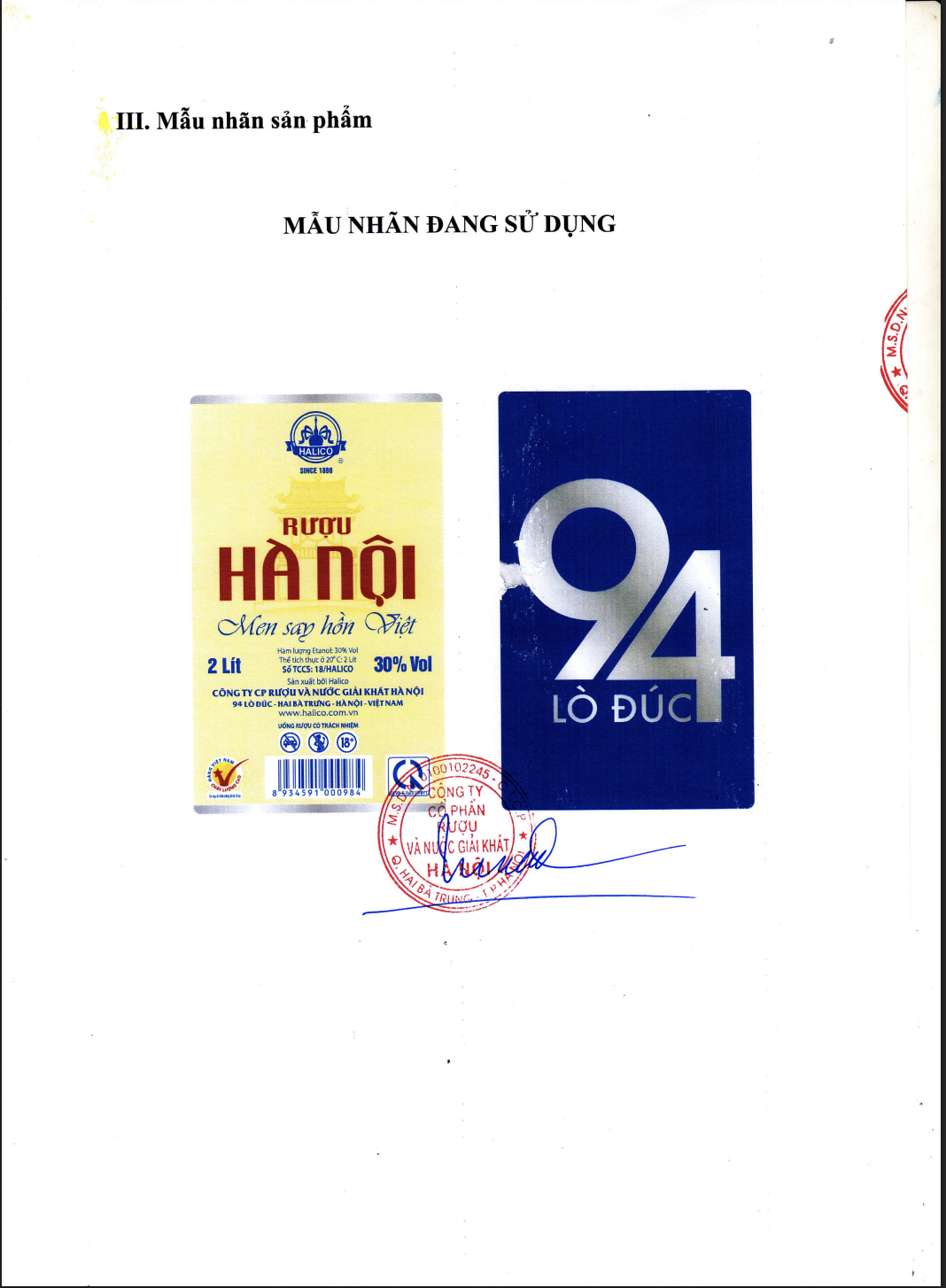 Rượu Hà Nội HALICO nồng độ 30% can PE 4l không kèm hộp