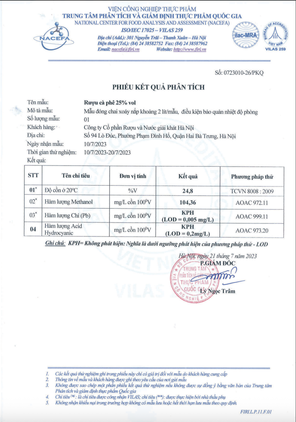 Rượu Cà Phê HALICO nồng độ 25% chai thuỷ tinh 500ml không kèm hộp