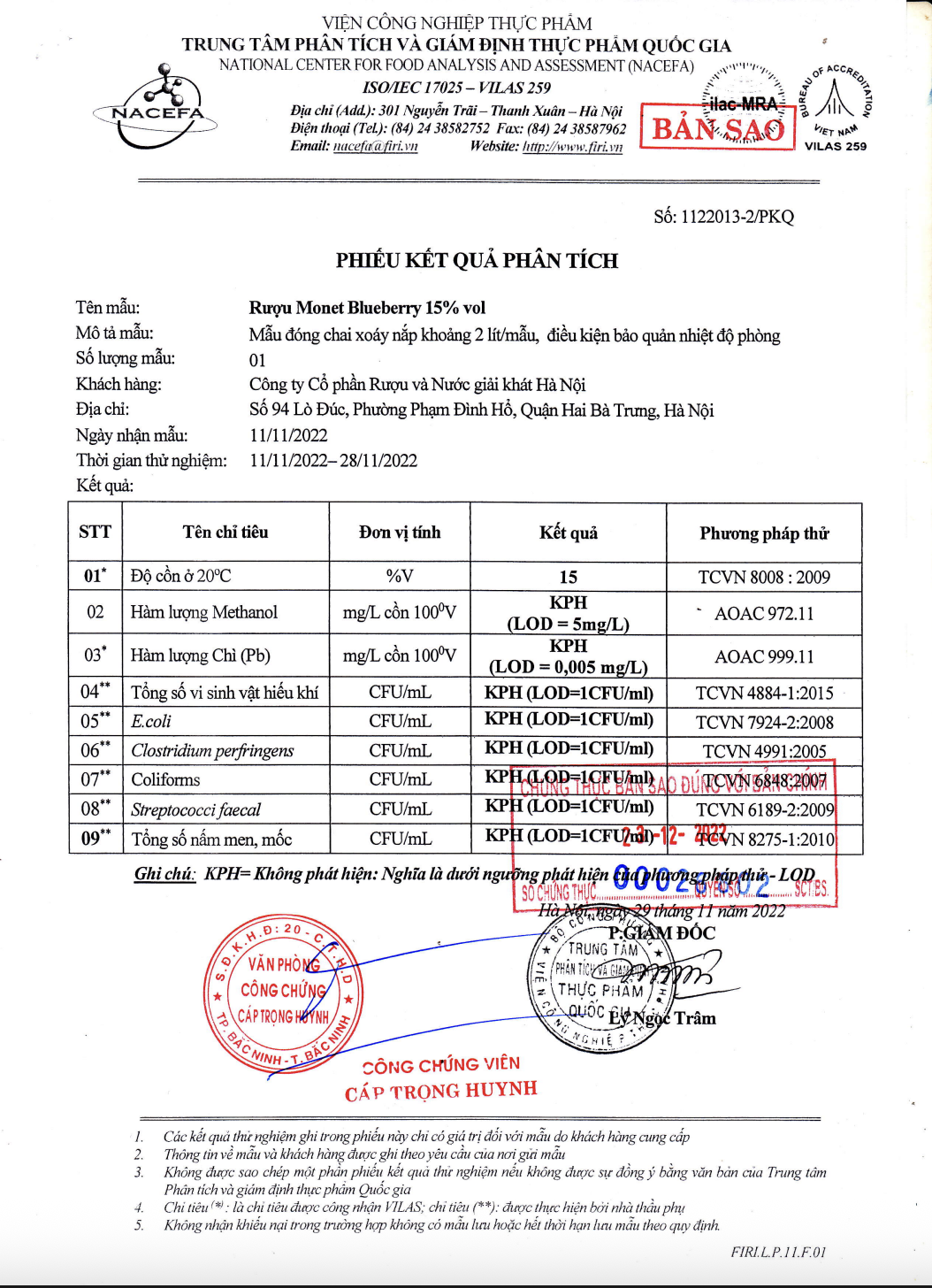 Rượu Soju Monet blueberry vị việt quất HALICO nồng độ 14,5% chai 360ml không kèm hộp