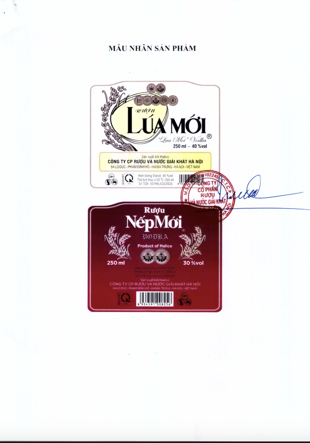 Rượu Vodka Collection HALICO nồng độ 40% chai 100ml kèm hộp