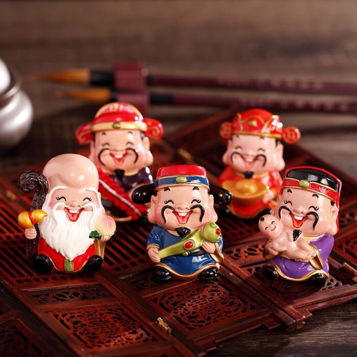 Bộ Tượng 5 Vị Thần Tài Phúc Lộc Thọ: Mang Lại May Mắn Cho Gia Đình Bạn