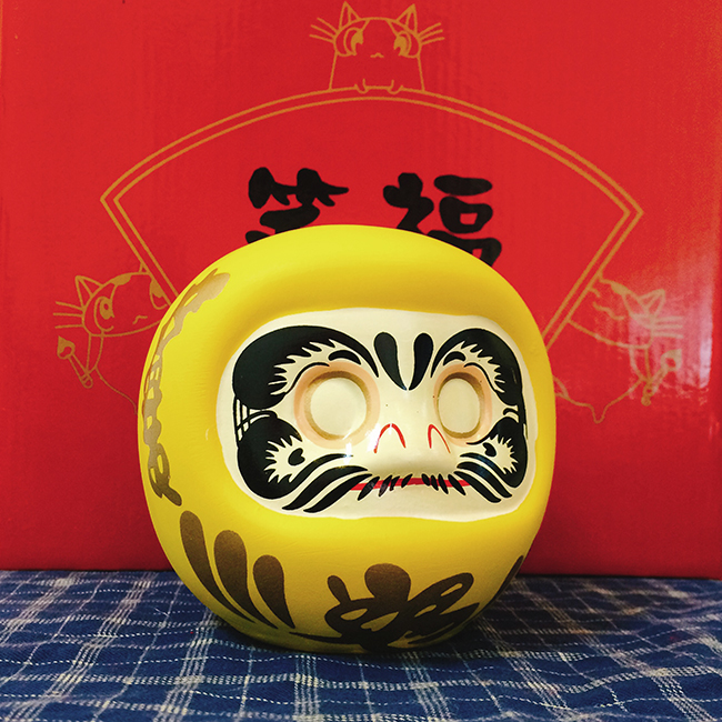 Búp bê Nhật Bản Daruma cầu tài – không tròng 10cm