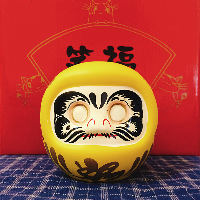 Búp bê Nhật Bản Daruma cầu tài – không tròng 10cm