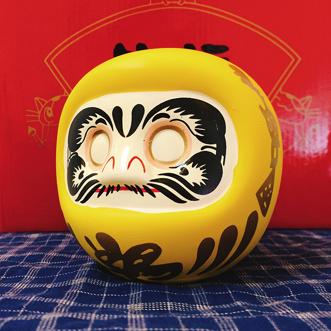 Búp bê Nhật Bản Daruma cầu tài – không tròng 10cm