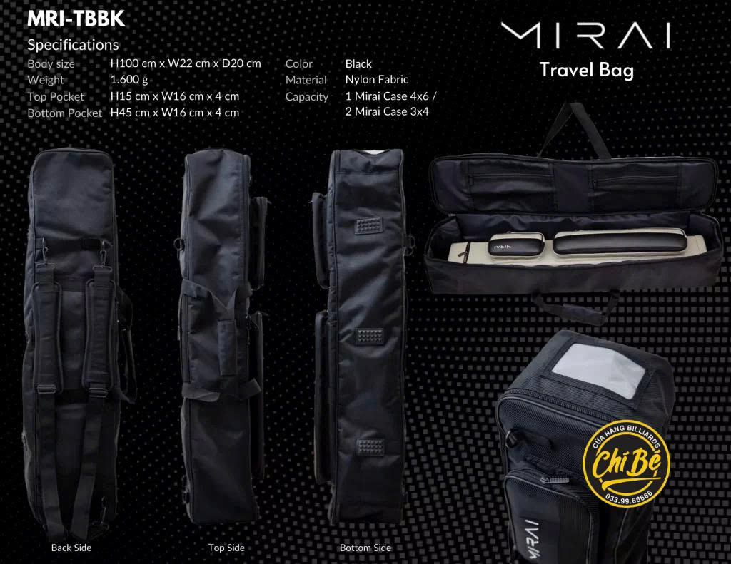 BAO MIRAI TRALVE CASE ĐEN