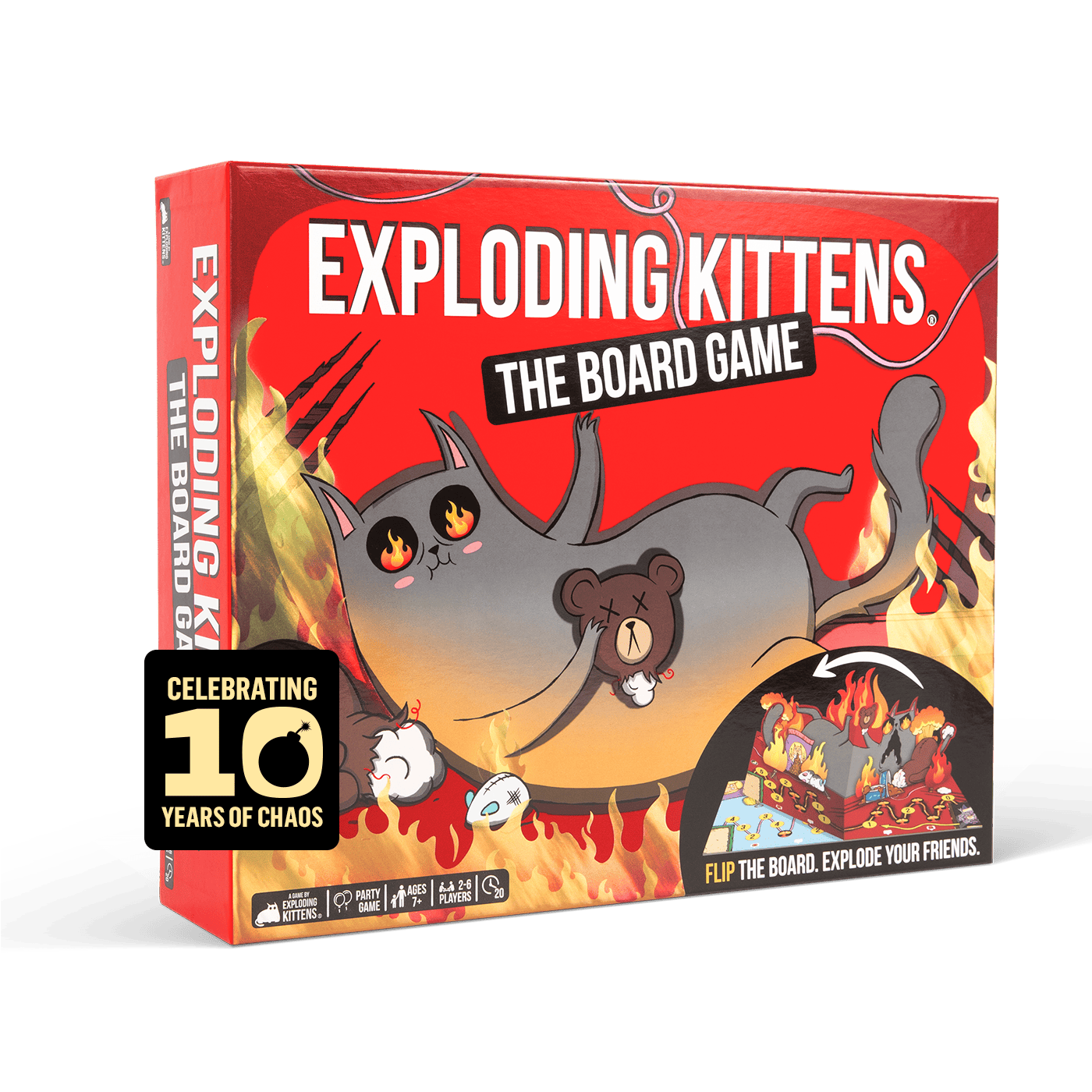 Exploding Kittens: The Board Game - Flip the board. Explode your friends.