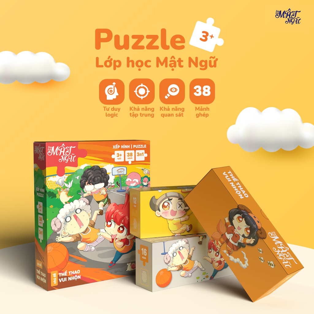 [Follow nhận voucher giảm giá ] Xếp Hình/Puzzle Mato nhiều cấp độ - Board Game VN