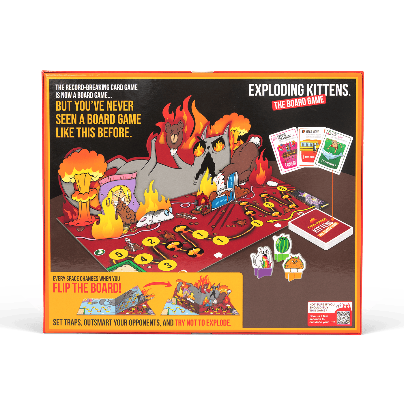 Exploding Kittens: The Board Game - Flip the board. Explode your friends.