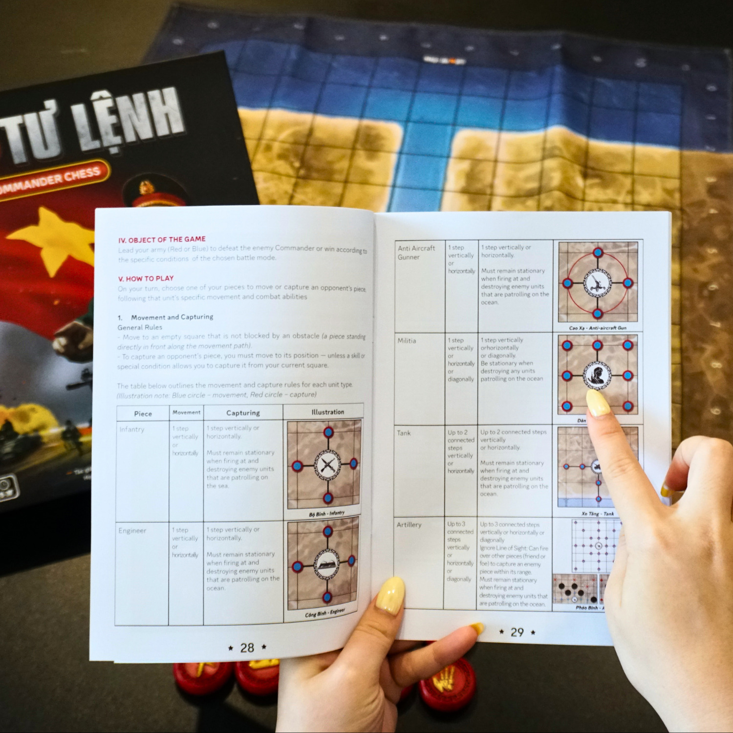 Cờ Tư Lệnh - Phiên Bản Mới Nhất 2025 - Board Game VN  (Hàng mới về)