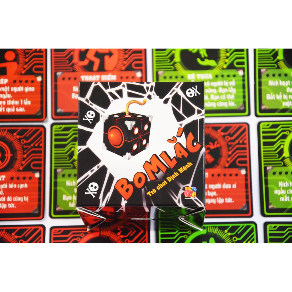 Bom Lắc | Xúc xắc cùng lắc xí ngầu | Card game thẻ bài chơi nhóm cực vui | Board Game VN