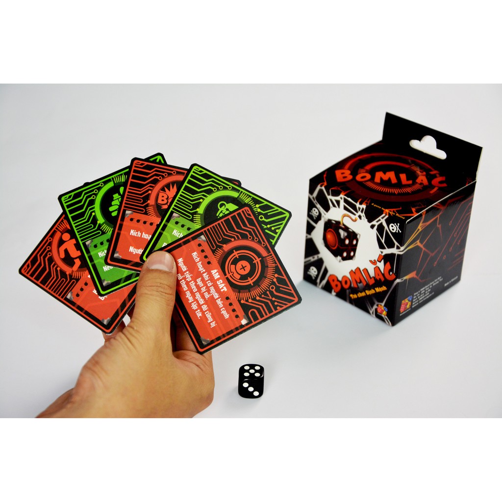 Bom Lắc | Xúc xắc cùng lắc xí ngầu | Card game thẻ bài chơi nhóm cực vui | Board Game VN