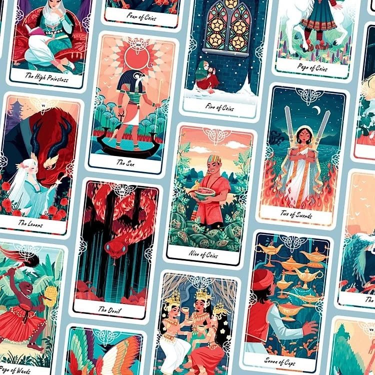 Boxset Bộ Bài Tarot Of The Divine Việt Hóa (Bộ Bài + Sách Hướng Dẫn)