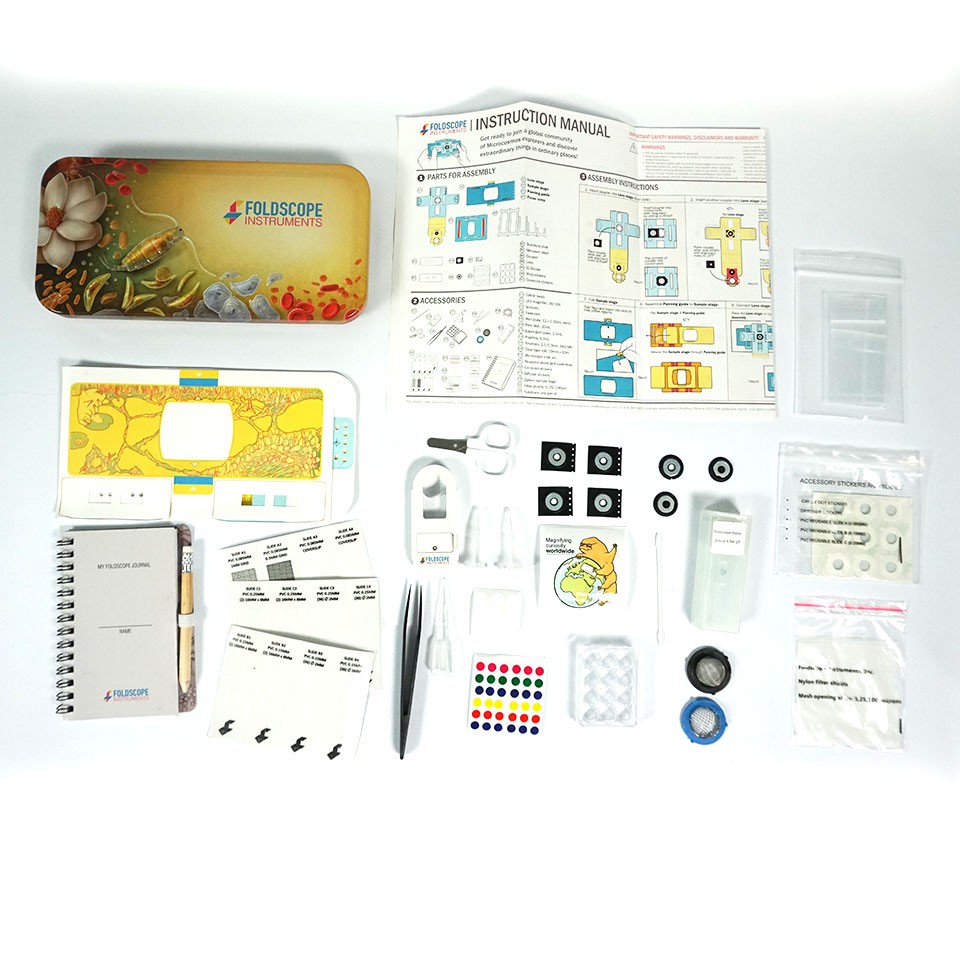 Kính Hiển Vi Giấy Foldscope phiên bản Deluxe (full phụ kiện)