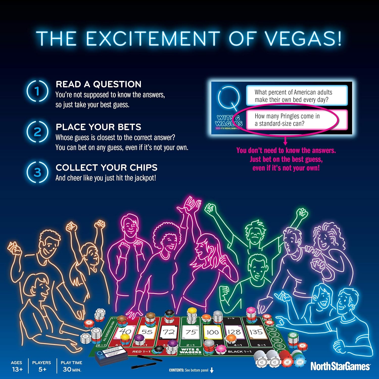 Wits And Wagers Board Game: It’s Vegas, Baby  (Hàng mới về)