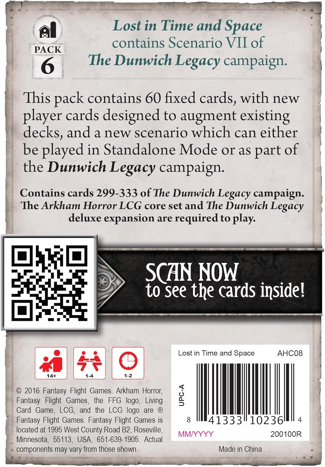Arkham Horror The Card Game Lost in Time and Space MYTHOS PACK - A Climactic Conclusion!