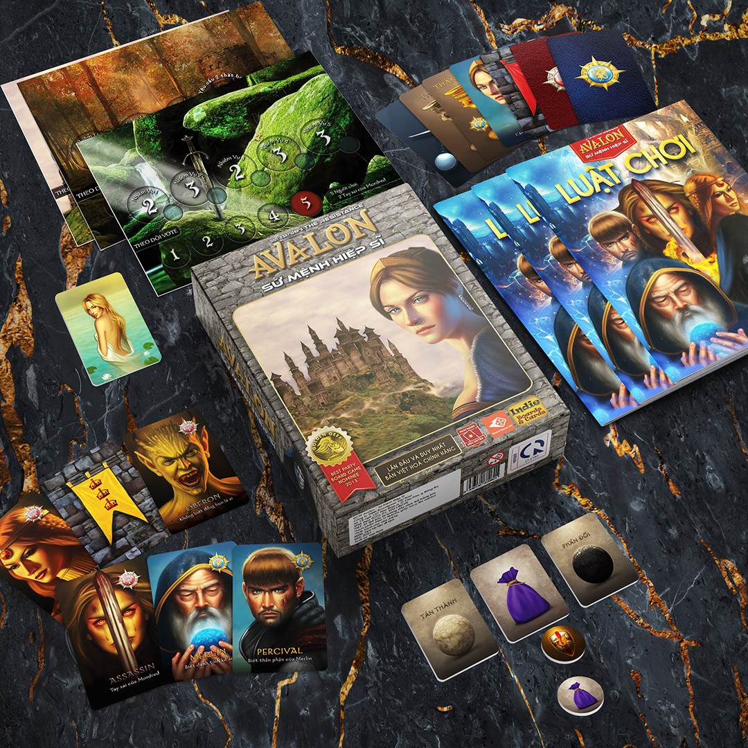 Avalon - Board game ẩn vai kịch tính hấp dẫn dành cho 5-10 người chơi| Boardgamevn