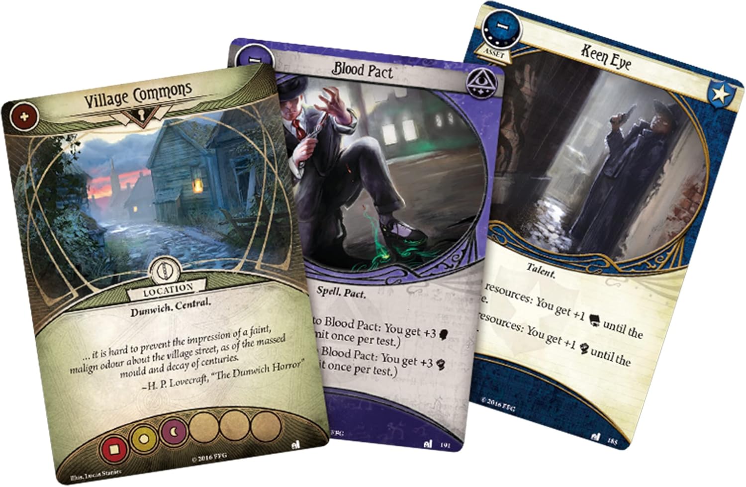 Fantasy Flight Games Arkham Horror The Card Game Blood on the Altar MYTHOS PACK - Unearth the Secrets of Dunwich! Cooperative Living Card Game, Ages 14+, 1-4 Players, 1-2 Hour Playtime