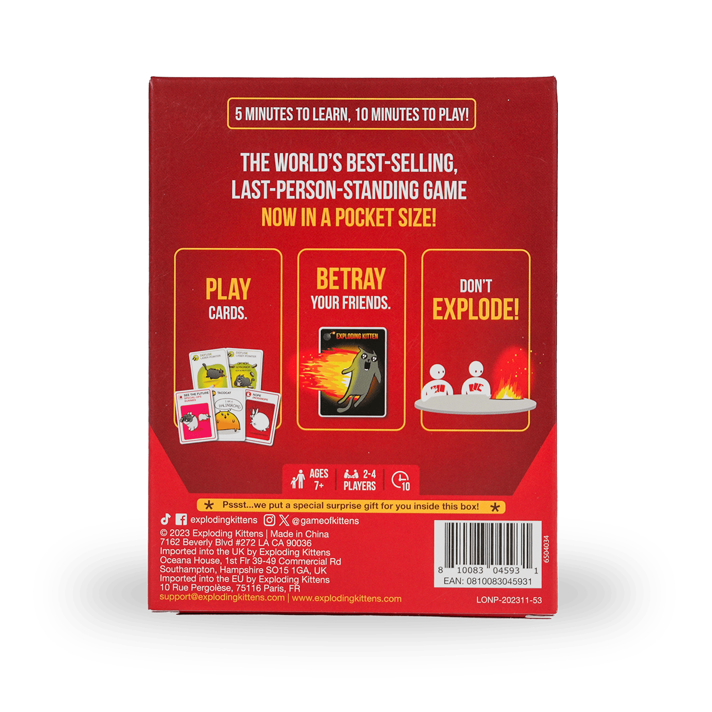 Exploding Kittens Original: Grab & Game Edition