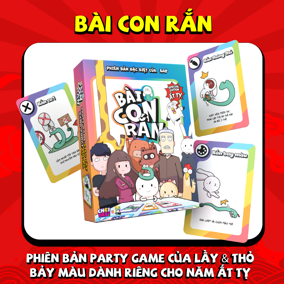 Sờ Náck - Combo 10 Board game cực vui từ Choidee x Thỏ bảy màu