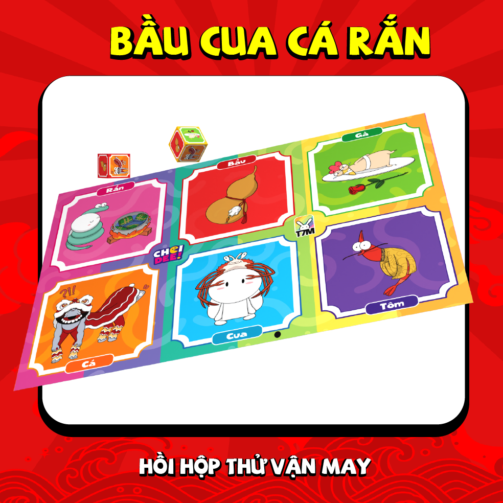 Sờ Náck - Combo 10 Board game cực vui từ Choidee x Thỏ bảy màu