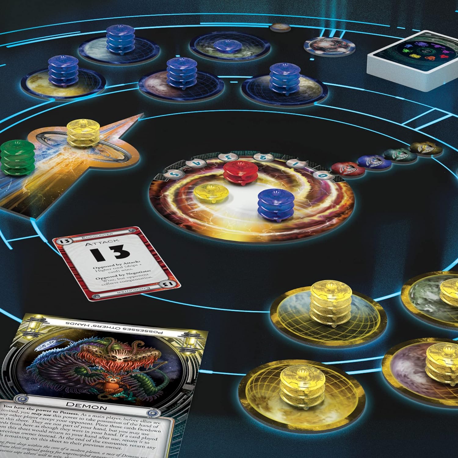 Cosmic Encounter 4th Edition Board Game by Fantasy Flight Games - Classic Intergalactic Conquest Strategy Game for Kids and Adults