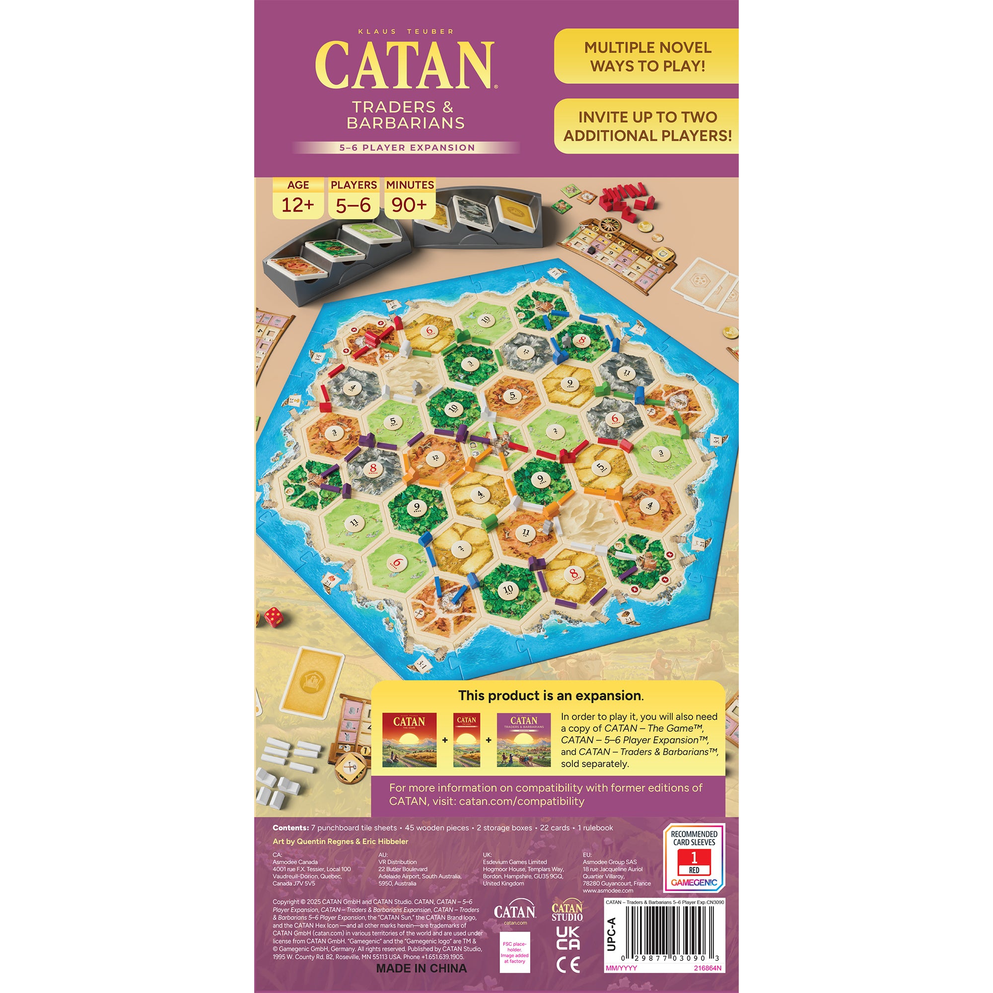 Catan: Traders & Barbarians 5-6 PLayer 6th Edition