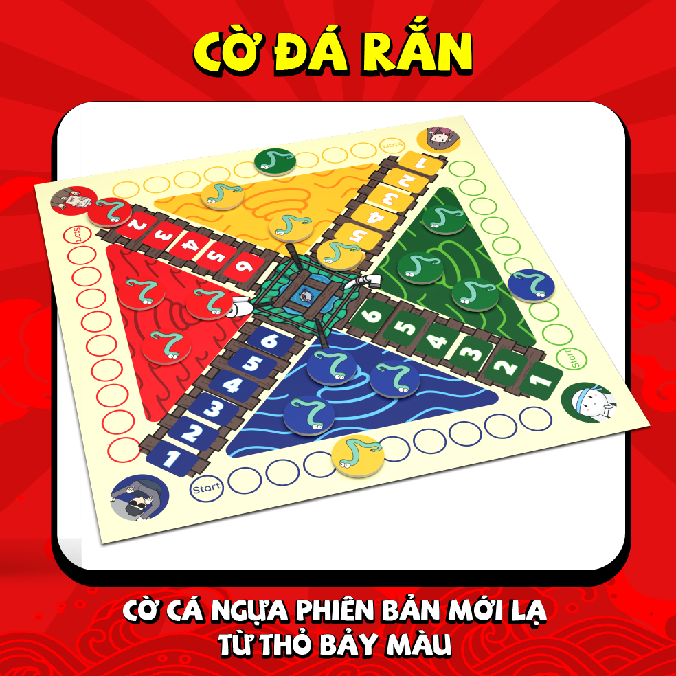 Sờ Náck - Combo 10 Board game cực vui từ Choidee x Thỏ bảy màu