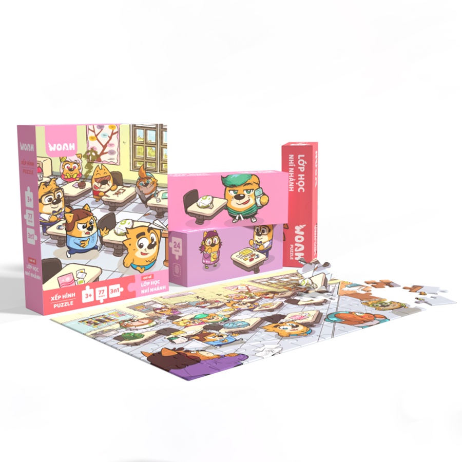 Xếp Hình/Puzzle Mato "Lớp học nhí nhảnh" - Board Game VN