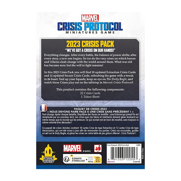 MARVEL CRISIS PROTOCOL CRISIS CARD PACK 2023