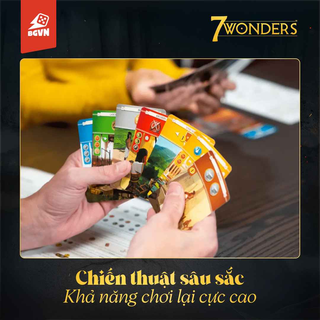 [Hàng mới về] 7 Wonders | Xây dựng văn minh cổ đại | Board game chiến thuật đỉnh cao