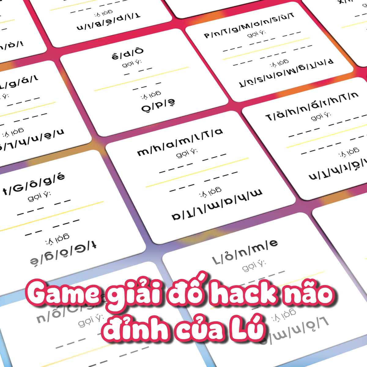 Bộ bài Lú Choidee, Board Game giải đố ngôn từ cực lú, bài meme vua tiếng Việt hài hước