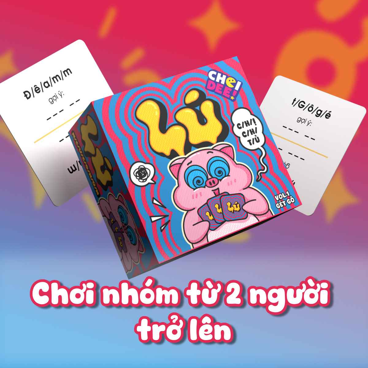 Bộ bài Lú Choidee, Board Game giải đố ngôn từ cực lú, bài meme vua tiếng Việt hài hước