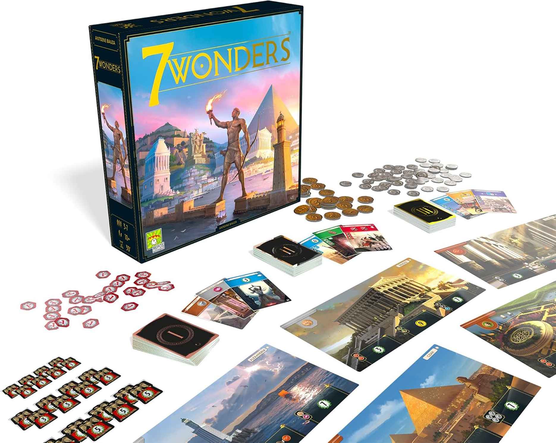 [Hàng mới về] 7 Wonders | Xây dựng văn minh cổ đại | Board game chiến thuật đỉnh cao