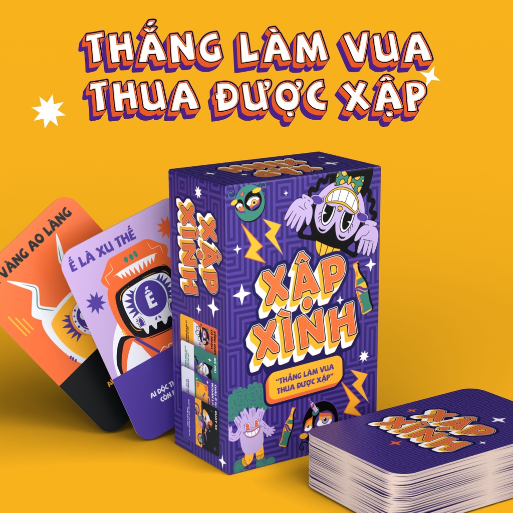 XẬP XÌNH - Quẩy tới bến | Drinking game, board game, game thẻ bài | Boardgamevn