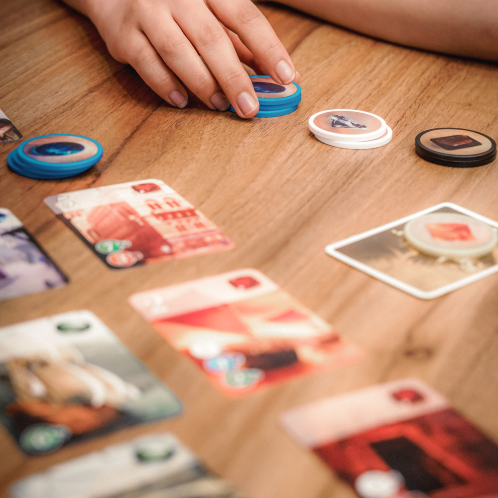 Cờ Đá Quý - Splendor Vietnam - Hàng chính hãng Asmodee với token xịn xò (Hàng mới về)